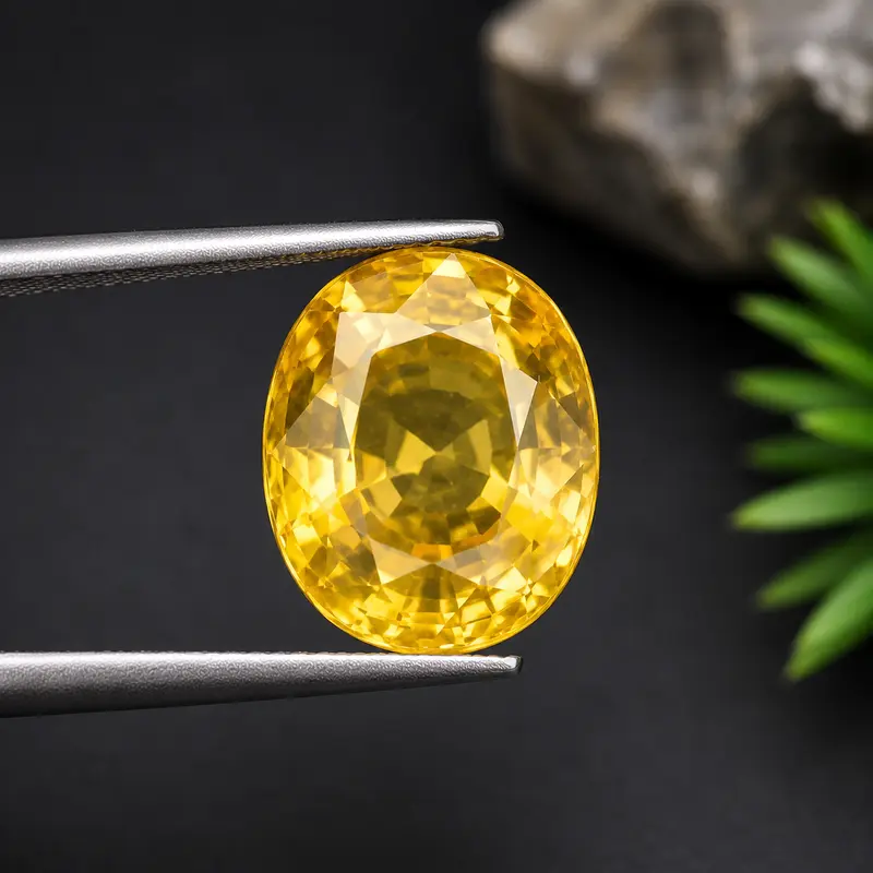 Natural Sapphire (Pukhraj) Stone Madagascar